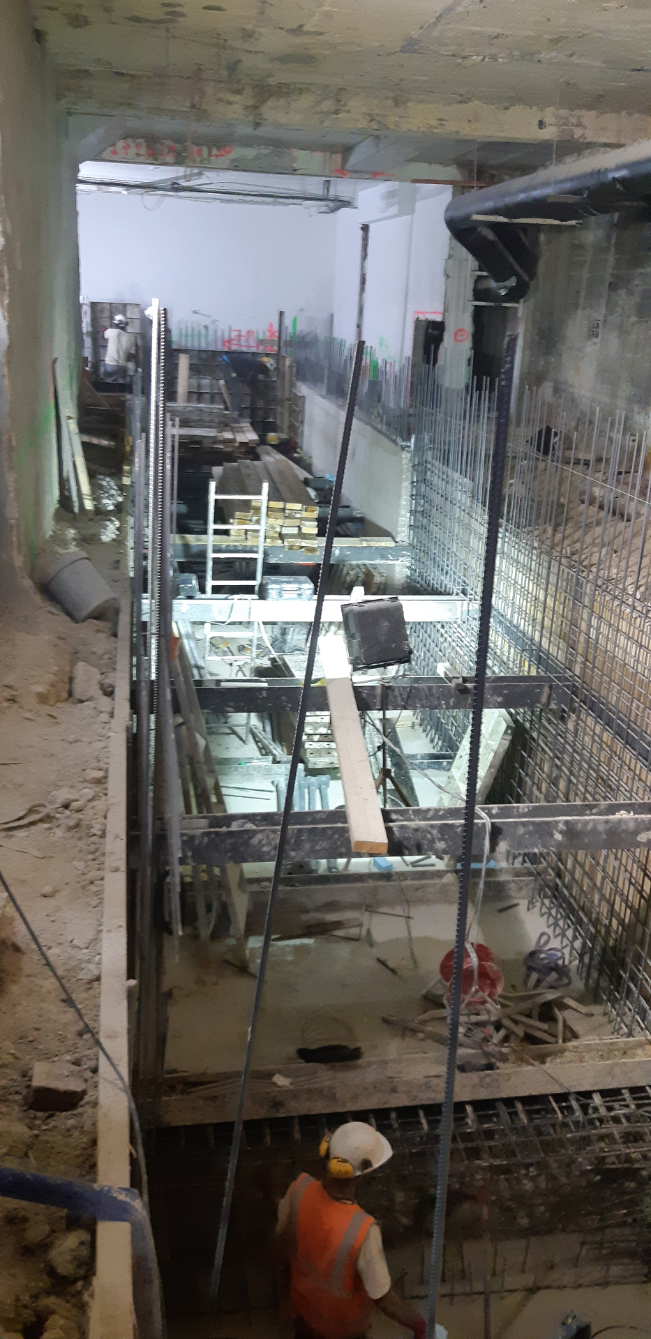 Ferraillage et coffrage en sous-sol
